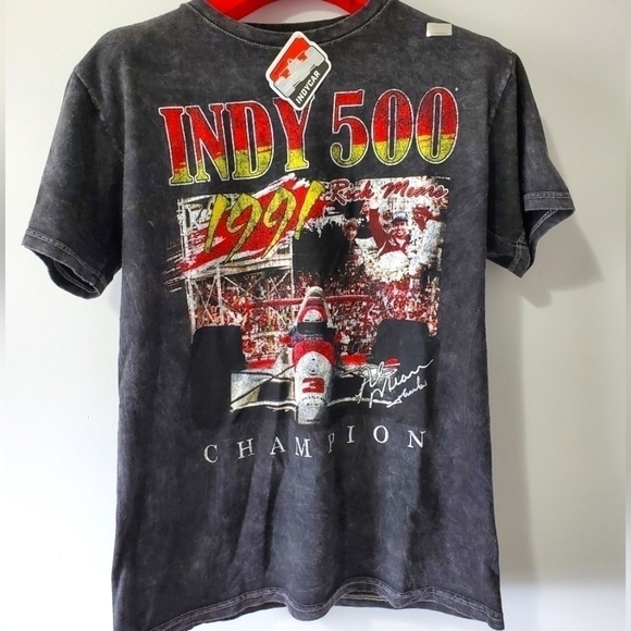2 FOR  $40 INDYCAR licensed Rick Mears Indy 500 tshirt. Size medium. - Picture 1 of 7